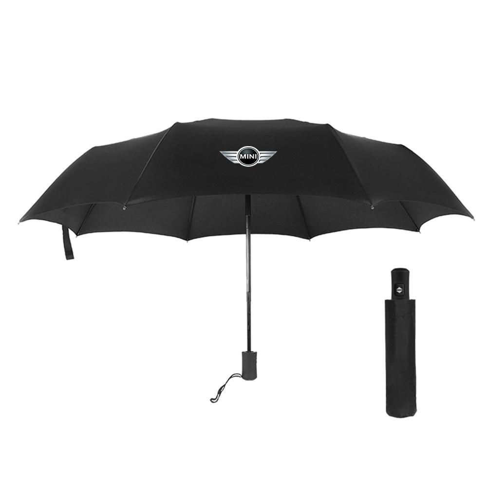 Car Logo Foldable Automatic Umbrella UV Protection Auto Accessories For A333 Cooper JCW WORKS R55 R56 F55 F56 R57 R58 R59 R60 333a