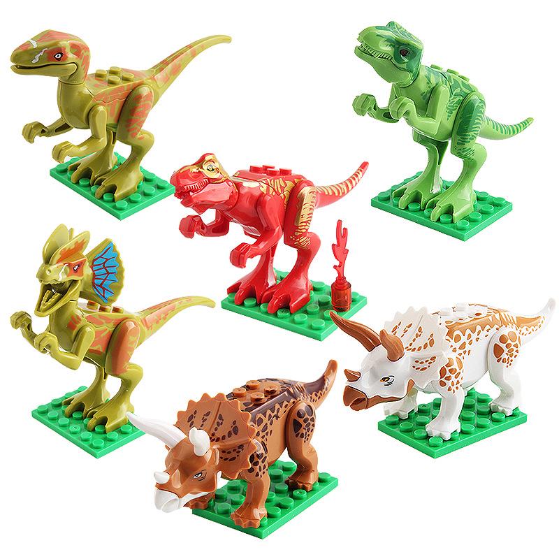 Dinosaurier Bausteine Jurassic Kleinteile Montage Spielzeug 12er Pack Beutelverpackt Kompatibles Dinosaurier Modell Set