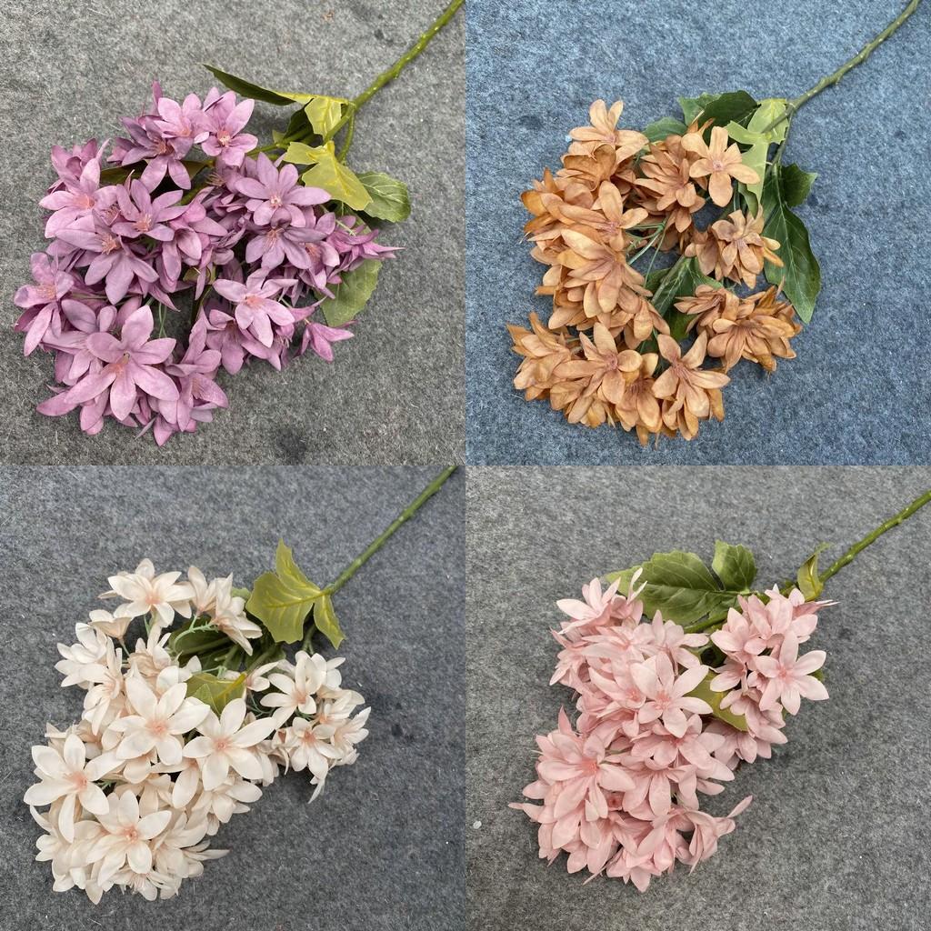 Realistic Snow Silk Orchid Floral Flowers Stems Indoor Decoration Wedding Gift