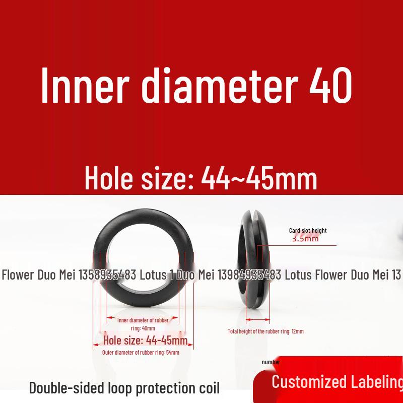 Industrial Dustproof Double-Sided Rubber Cable Grommet & Sealing Ring for Distribution Box