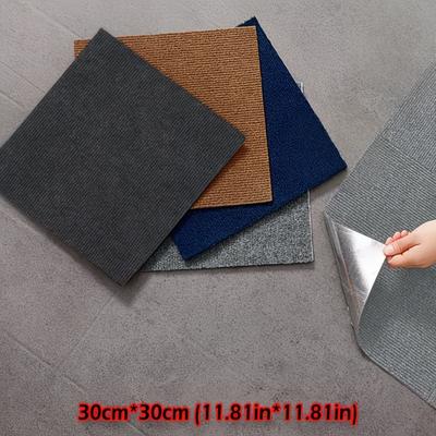 10PCS 30x30cm Self Adhesive Carpets Sticker Square Rugs Peel and Stick MatFlooring for Kitchen Dining Room Bedroom Home Decor