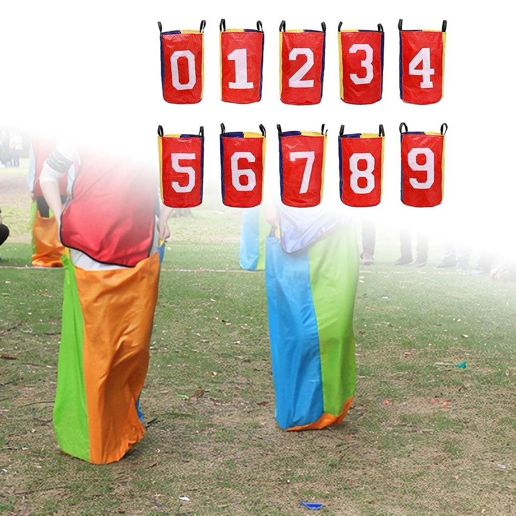 10 Stück Kartoffelsack-Rennsäcke für Kinder Erwachsene Balancetraining Springen Sporttagspiele