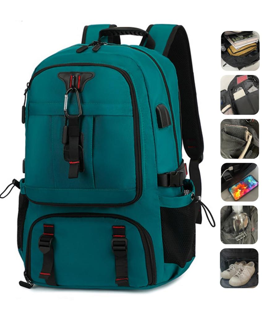 Großvolumige Notfallvorsorge-Tasche für Unternehmen x Mehrfache Aufbewahrung x Schuhaufbewahrung x PC-kompatibel x USB-Stromversorgung Perfekt für Business Club Berg