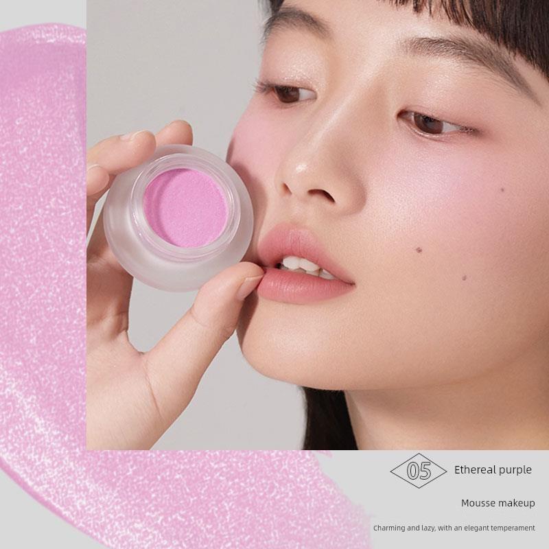 Foreverkey Blush Cream Mud August Apricot Women's New Nude Makeup Natural Highlighting and Contouring Blue Purple Pure Desire