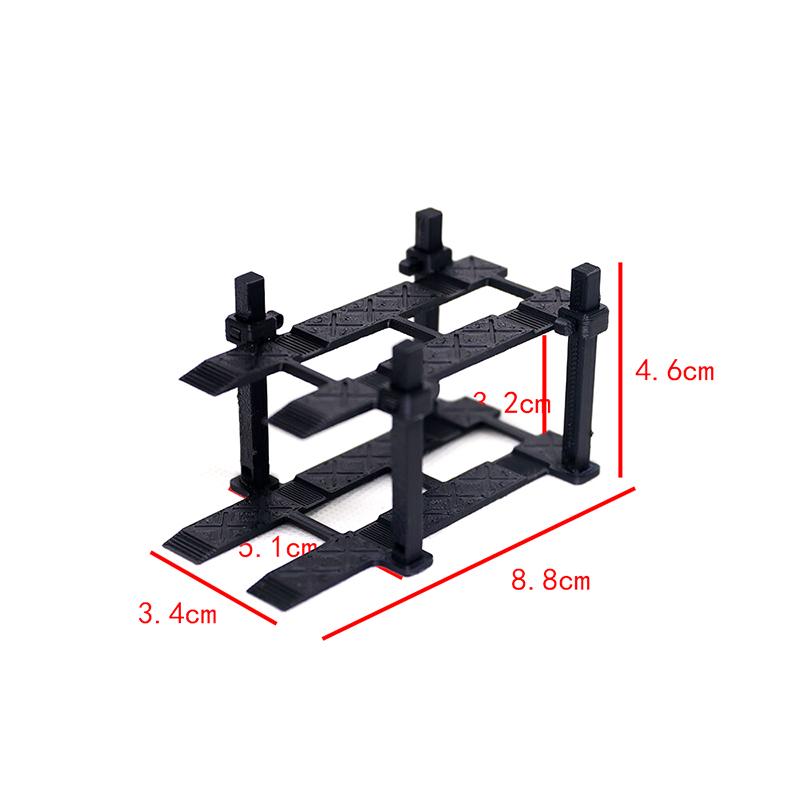 

1 Набор Модель Двухъярусной Парковочной Рамы для Транспортных Средств для 1/64 Игрушечной Машинки из Сплава 3D-Печатный Гараж Стойка для Машин Декорация Сцены Сборочные Детали