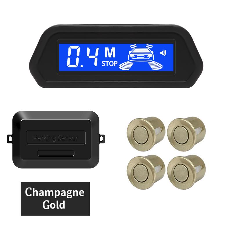 Car Parking Sensor Kit With Auto Parktronic Reverse LED Monitor 4 Sensors Radar Detector System Backlight Display