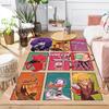 Cartoon Pattern Print Rug Floor Mat for Living Room or Bedroom Soft and Comfortable Carpet a Gift for Birthday and Holiday.