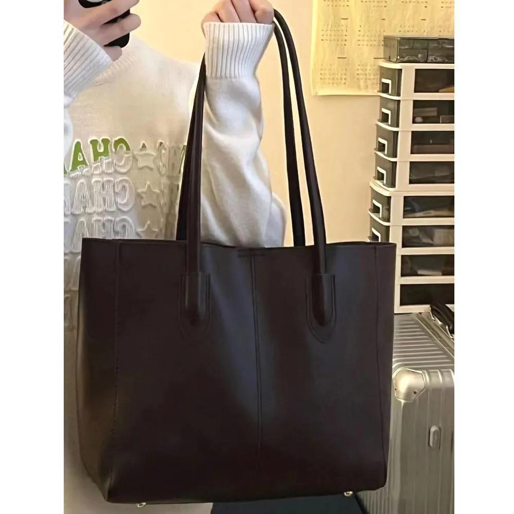 WTEMO Große Kapazität für Damen, lässige große Taschen, einfarbig, elegante Taschen, vielseitige tragbare Umhängetaschen mit großer Kapazität