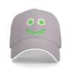 Green Smile Face Eggs and Bacon Ham Breakfast St Patrick's Sun Baseball Cap  Summer Women Unisex Tennis Skate Snapback Cap