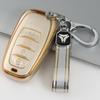 Champagne Gold TPU Car Key Cover for Hongqi H5/H9 Key Fob