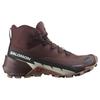 Salomon Cross Hike 2 Round Toe Comfortable Shock Absorbing Non-Slip Mid-Top Outdoor Functional Shoes Women Shoes Brown 470608