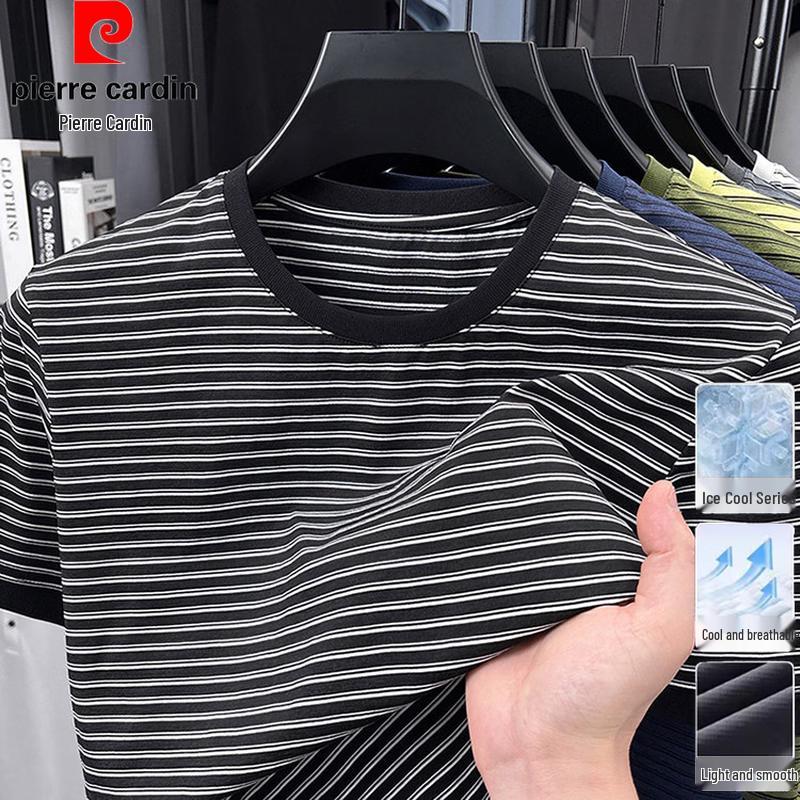 Pierre Cardin Men s Striped Cooling T-Shirt 3XL