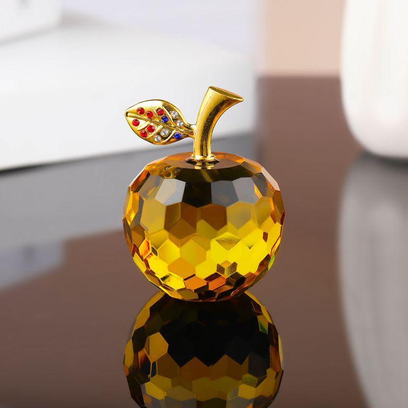 

Crystal Ornaments For Home Decoration Small Ornaments For The Living Room Wine Cabinet 4 жовтий