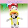 Linda Princesa Sanei Super Mario 3d World Gato Gato Mario Boneco de Pelúcia de 9" Brinquedo Educativo e Envolvente Conjunto de Brincadeiras Interativas