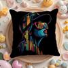 Luxurious illustration spell Pillow Case Soft Plush Fabric DoubleSided Printed Cushion Cover Warm Winter Sofa Pillow Case