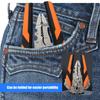Wire Crimping and Cutting Pliers, Manual Stripper Tool with Grip Head, Fold Lock Storage and Controlled Handling for Repair Work Use