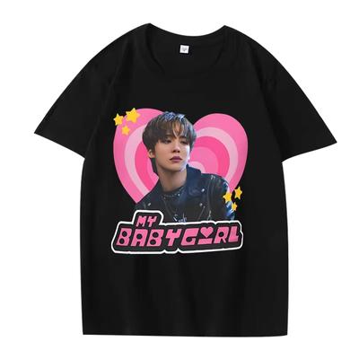 Ateez Yunho Youth Y2k Babygirl T Shirt Men Women Fashion 100% Cotton Hot Sale Short Sleeve Summer Print Unisex Summer Tops