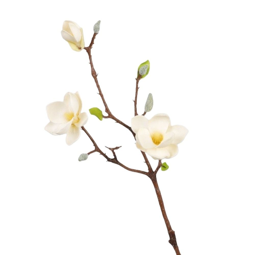 Real Touch Artificial Magnolia Flower Realistic Faux Magnolia Branch  Home Living Room Decor