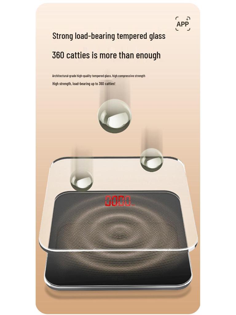 Smart Electronic Body Scale: Accurate Household Health Scale for Adults and Dormitories.