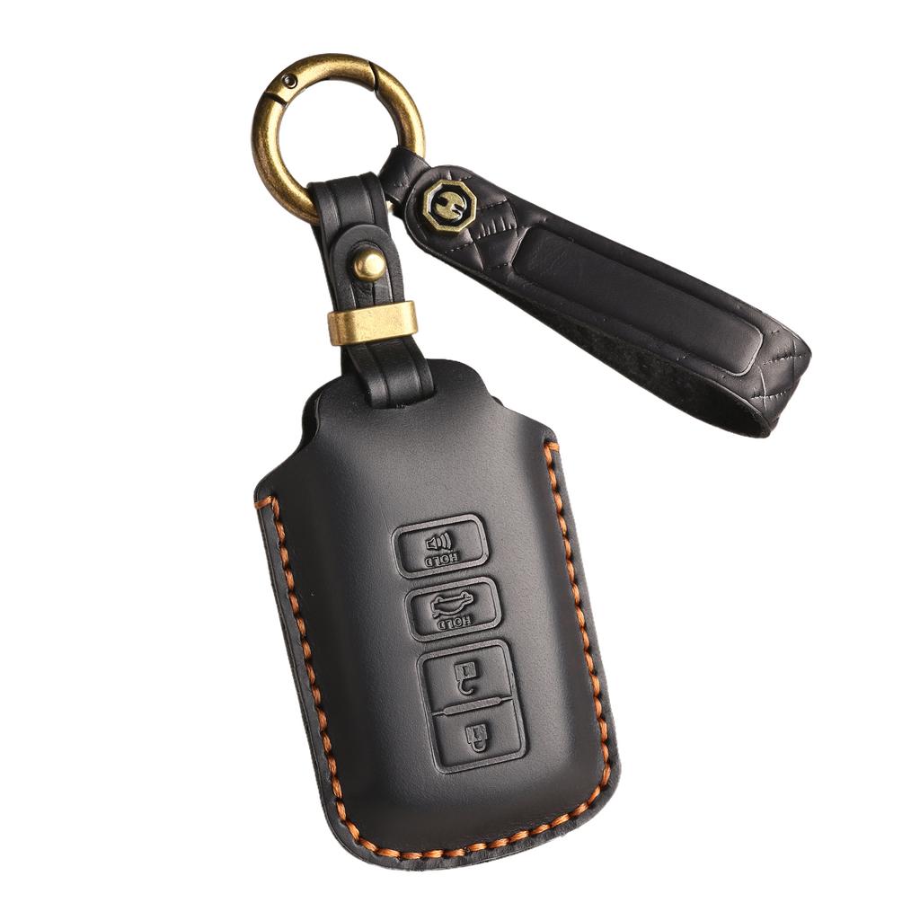 The New Retro Key Cover Is Suitable for the Old Toyota Car Handmade Real Cowhide Key Protection Bag.