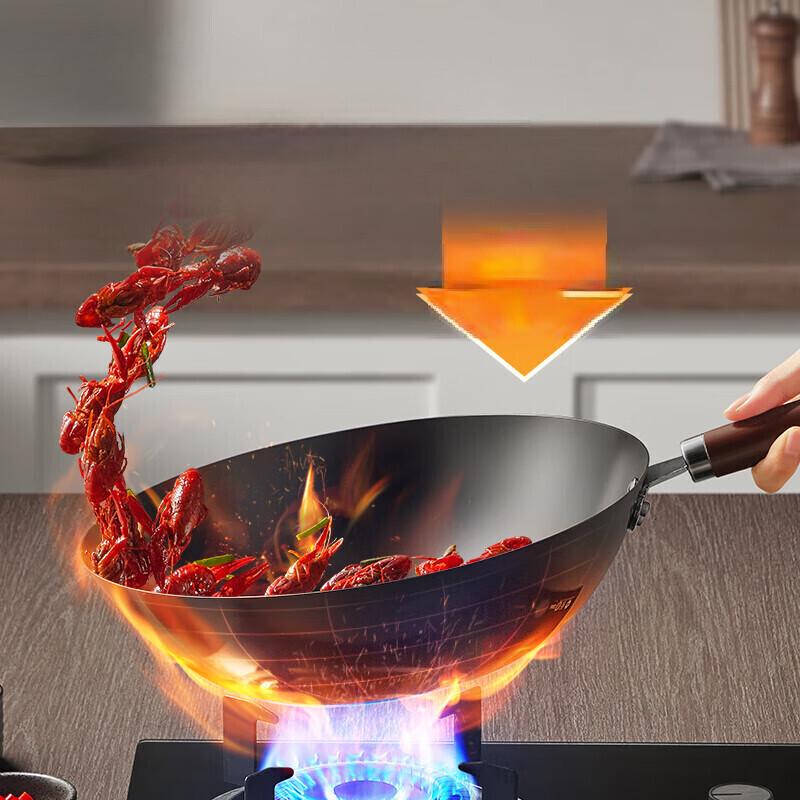 SUPOR 32cm Fine Iron Non-Stick Wok (VC32BH10)