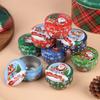 1Pcs Christmas Gift Box Metal Tin Candy Cookie Packaging Box Containers Kids New Year Gift Decor Xmas Party Supplies Navidad