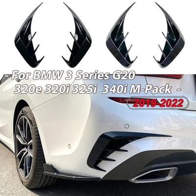 For BMW 3 Series G20 320i 330i     Car Rear Bumper Lip Spoiler Side Air Vent Outlet Cover Trim