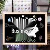 Wall-Mounted Blackboard: Restaurant Menu, Business Hours & Message Display - Wipeable & No Drilling Required