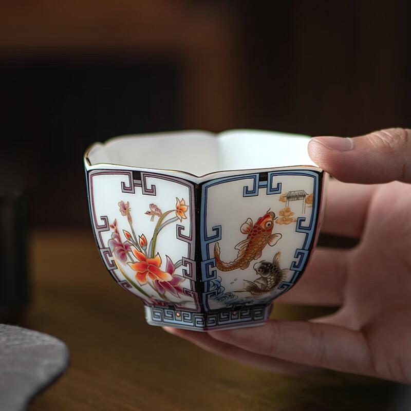 Tai Xi Ge White Jade Porcelain Master Tea Cup