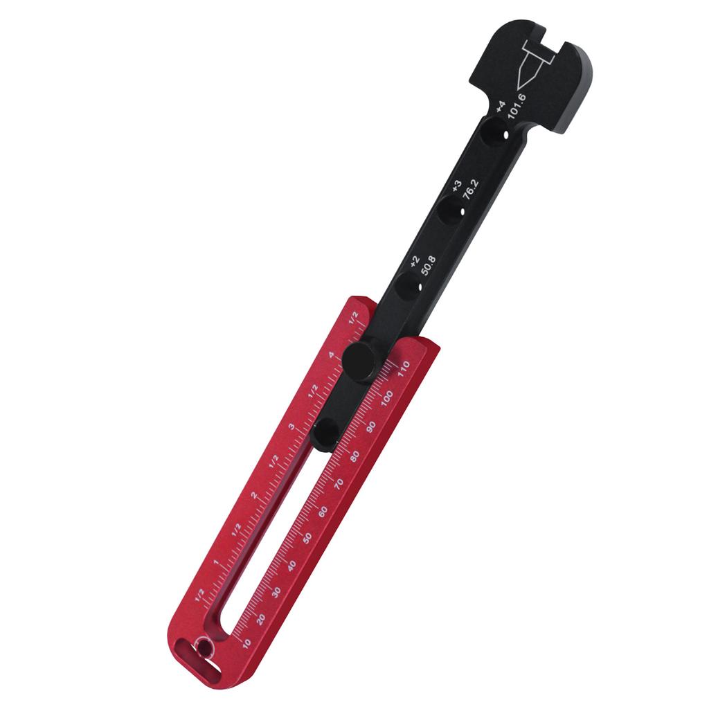 Woodworking Compass Dual Scale Aluminum Alloy Fixed Point Marking Gauge Scriber for Carpenter