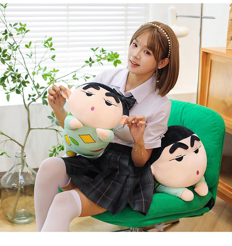 Shin-chan Plush Pajama Pillow Doll - Cute, Long, Soft Toy Gift for Girls
