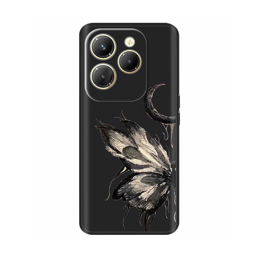 Für Infinix Hot 40 Pro Hülle Stoßfestes Silikon Weiche Handyhülle Rückseite für Infinix Hot 40 Pro Hot40 40i Hot40i Hüllen Fundas