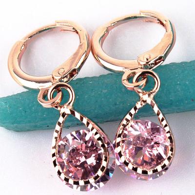 1 Pair Crystal Water Drop Earrings Vintage Dangle Earrings Wedding Party Earrings Women Girsl Jewelry