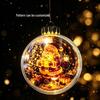 Clear Acrylic Christmas Ornament: Creative Hanging Ball for Holiday Decor or Preserved Flowers