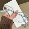 Anti-blue Light Glasses Metal Frame Lightweight Elegant Cat Eye Frame Myopia Glasses Anti Radiation Transparent