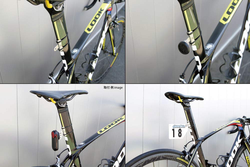 Garmin Varia Rückspiegel-Radar Montagehalterungs-Set Typ Aeroform Radar Rücklicht Kompatibel mit Varia Rückspiegel-Radar RVR315 REC-MOUNTS 3, (Flügel