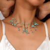 Hypoalergenní Přírodní Kámen Boho Korálky Bohemian Styl Nastavitelná Délka Choker Náhrdelník Vícevrstvé Dámské Šperky Svatba