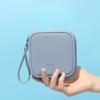 Simple and Lightweight Key Storage Bag, Skin Feeling Waterproof and Scratch-proof Solid Color Earphone Bag.