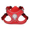 Dogs Harness and Leash Set Chest Strap Padded for Outdoor Red Small