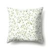 Polyester Pillowcase Ins Style Plant Flowers Nordic Printed Peach Leather Velvet Cushion Cover Sofa Waist Cushion Cover