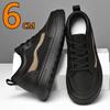 Mesh+Leather Height Increasing Elevator Shoes Men Woman Comfort Breathable Height Increase 6CM Man Sneakers Lift Casual Shoes