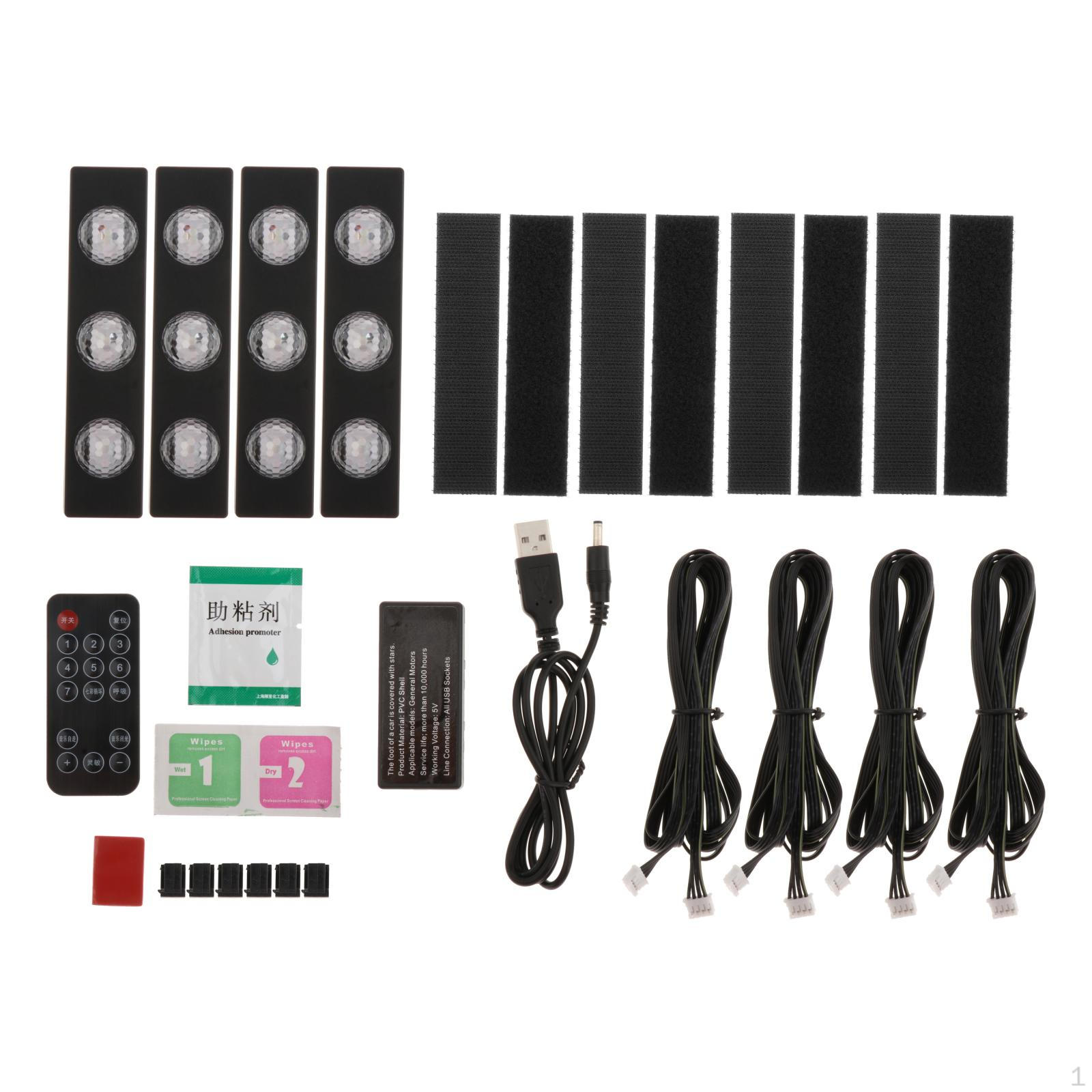 

1 Interior USB Remote Ambient Lighting Lamp RGB