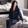 Pure cotton pajamas women's spring and autumn long-sleeved winter large-size pajamas, summer women's suits, loungewear can be worn outside