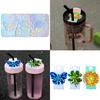 Silicone Mold Epoxy Resin Molds Casting Molds with Hole for DIY Name Plate Molds