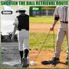 Alloy Steel Baseball Swings Trainer With 50 Feet Retractable Rope And Ball For Backyard Practice And Skill Improvement