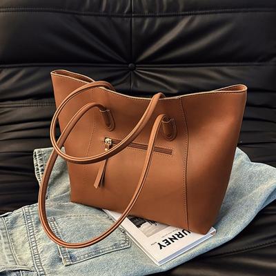 Fashion Trend Large Capacity Tote Bag Women's Shoulder Tote Simple Tote Bag