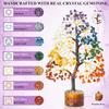 Seven Chakra Crystal Tree | Decorative Artificial Tree for Home & Office | Feng Shui Good Luck Tree for Living Room & Hall | Unique Gift
