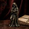 Okkulte Wohnkultur Gotische Sensenmann Bücherregal Statue Dark Academia Regal Dekor Vintage Gruselige Schreibtisch Ästhetik Figur Figur Schädel