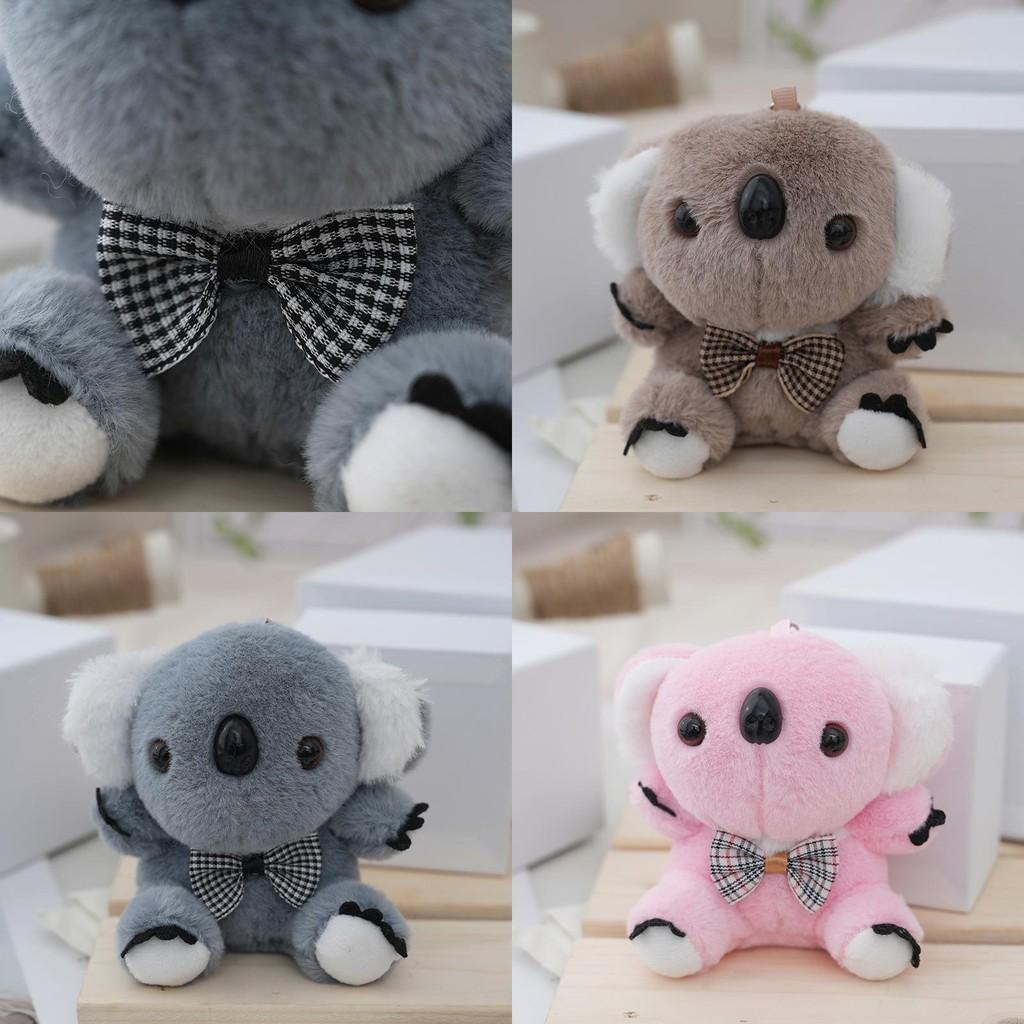 Adorable Cartoon Koala Plush Keychain Soft Pp Cotton Filler Cute Bag Charm Doll