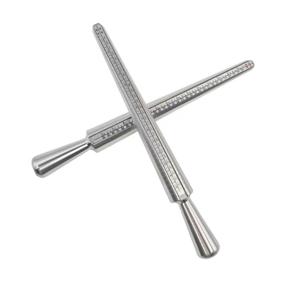 Accurate Measurement US UK Ring Sizer Aluminum Finger Ring Gauge Kit Jewelry Sizing Measuring